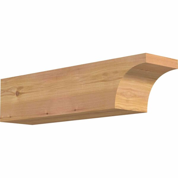Ekena Millwork Huntington Smooth Rafter Tail, Western Red Cedar, 5 1/2"W x 6"H x 24"L RFT06X06X24HUN00SWR - main